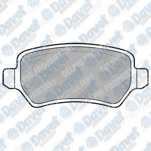 DELPHI LP1681 Fren Balatasi Arka (95mm) Astra G Astra H Corsa C 98-